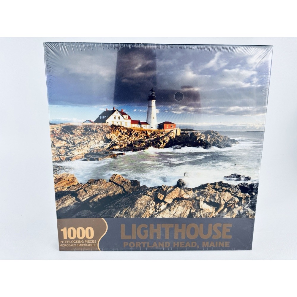 Springbok Jigsaw Puzzle 1000 Pieces Lighthouse Portland Head, Maine - Sealed